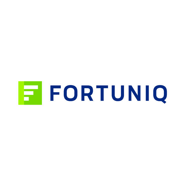 Fortuniq.com logo, a brandable .com business name for sale