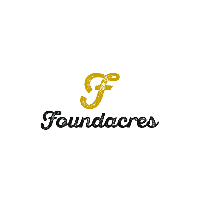Foundacres.com logo, a brandable .com business name for sale