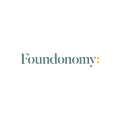 Foundonomy.com logo, a brandable .com business name for sale