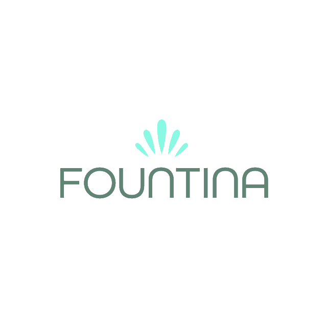 Fountina.com logo, a brandable .com business name for sale