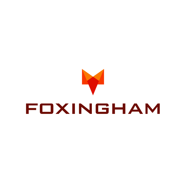Foxingham.com logo, a brandable .com business name for sale