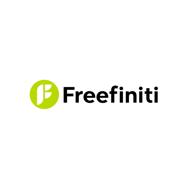 Freefiniti.com logo, a brandable .com business name for sale