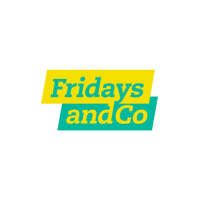 FridaysAndCo.com logo, a brandable .com business name for sale