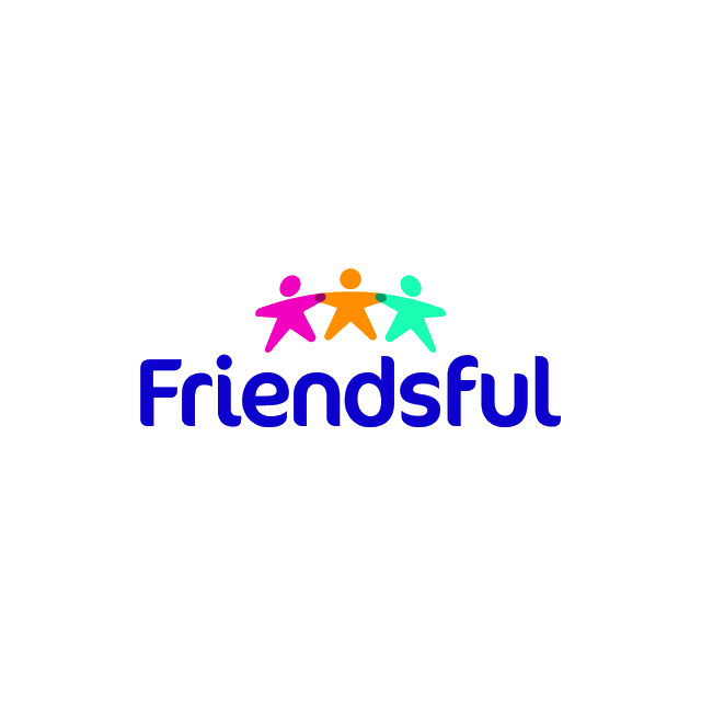 Friendsful.com logo, a brandable .com business name for sale
