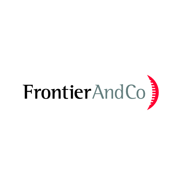 FrontierAndCo.com logo, a brandable .com business name for sale