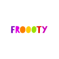 Froooty.com logo, a brandable .com business name for sale