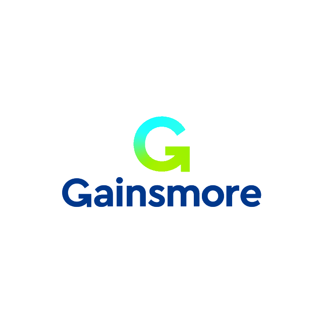 Gainsmore.com logo, a brandable .com business name for sale
