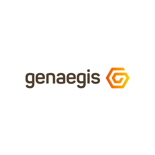Genaegis.com logo, a brandable .com business name for sale