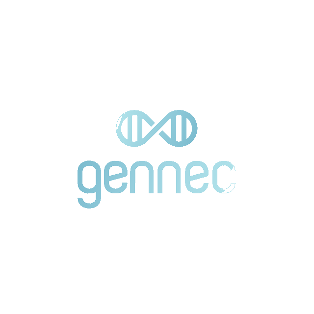 Gennec.com logo, a brandable .com business name for sale