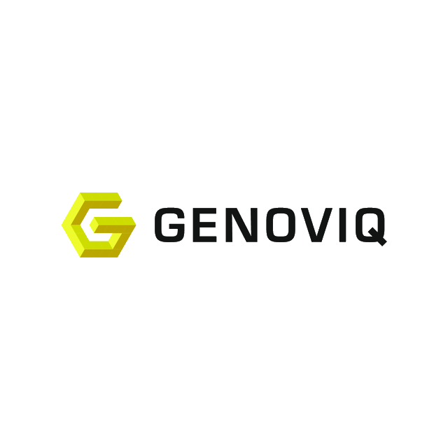 Genoviq.com logo, a brandable .com business name for sale