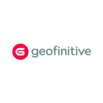 Geofinitive.com logo, a brandable .com business name for sale