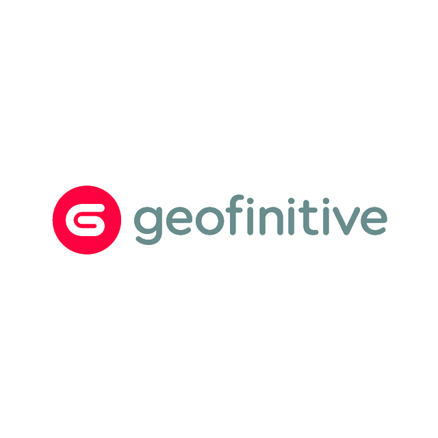 Geofinitive.com logo, a brandable .com business name for sale
