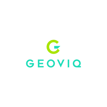 Geoviq.com logo, a brandable .com business name for sale