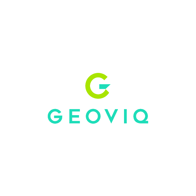 Geoviq.com logo, a brandable .com business name for sale