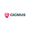 Gignius.com logo, a brandable .com business name for sale