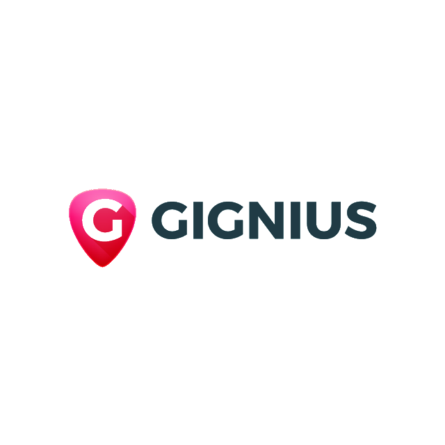 Gignius.com logo, a brandable .com business name for sale