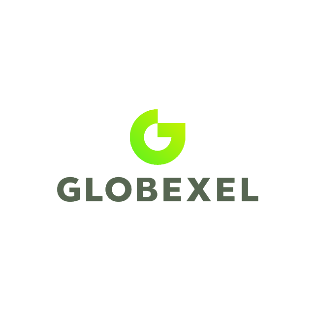 Globexel.com logo, a brandable .com business name for sale