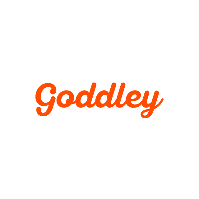 Goddley.com logo, a brandable .com business name for sale