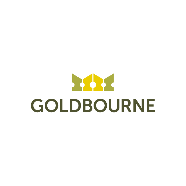 Goldbourne.com logo, a brandable .com business name for sale