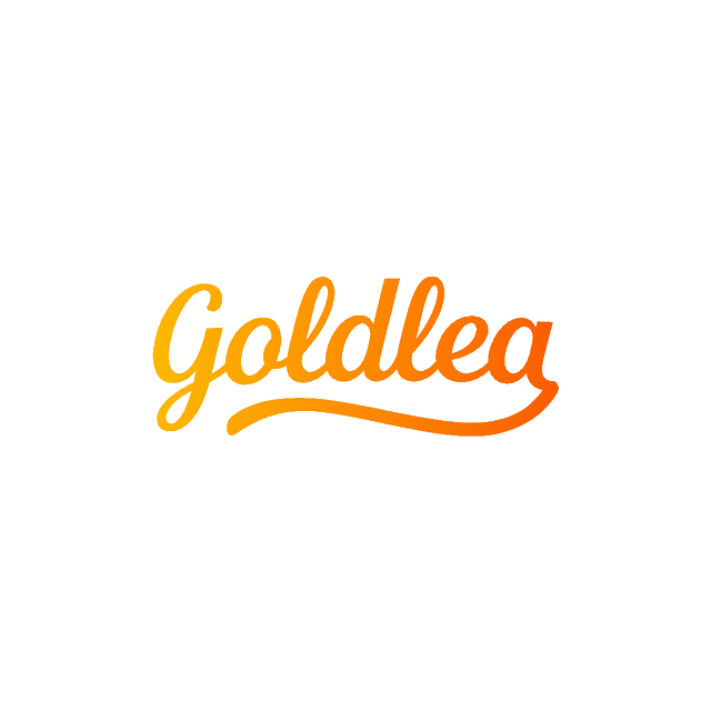 Goldlea.com logo, a brandable .com business name for sale