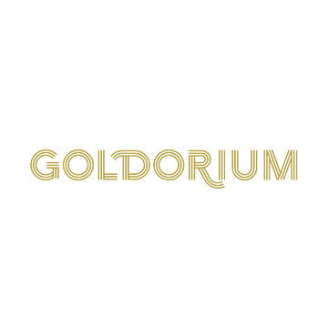 Goldorium.com logo, a brandable .com business name for sale