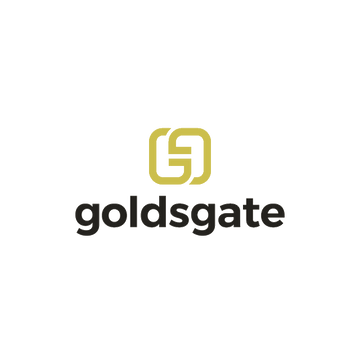 Goldsgate.com logo, a brandable .com business name for sale