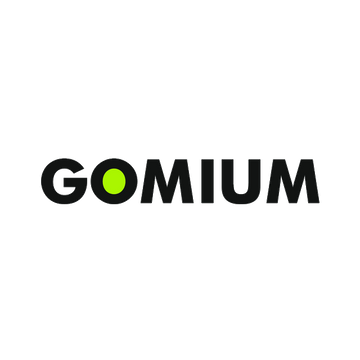 Gomium.com logo, a brandable .com business name for sale