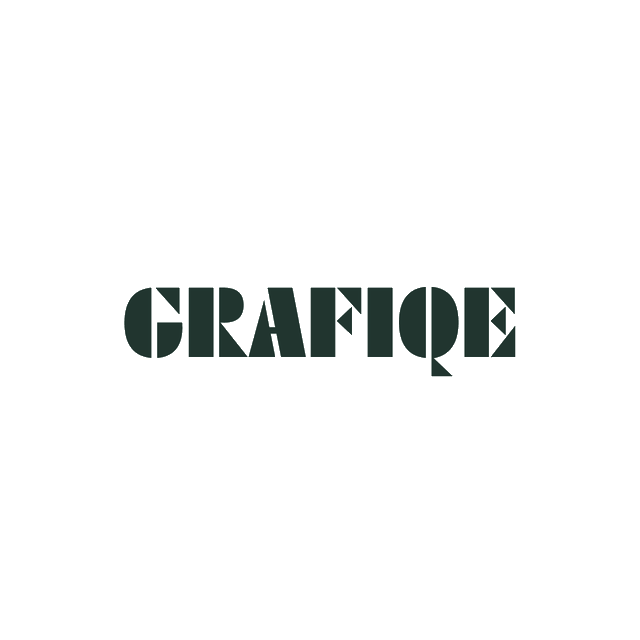 Grafiqe.com logo, a brandable .com business name for sale