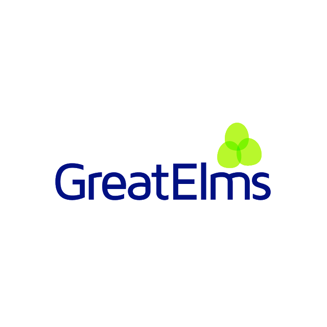 GreatElms.com logo, a brandable .com business name for sale