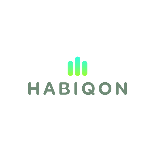 Habiqon.com logo, a brandable .com business name for sale