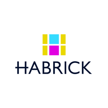 Habrick.com logo, a brandable .com business name for sale
