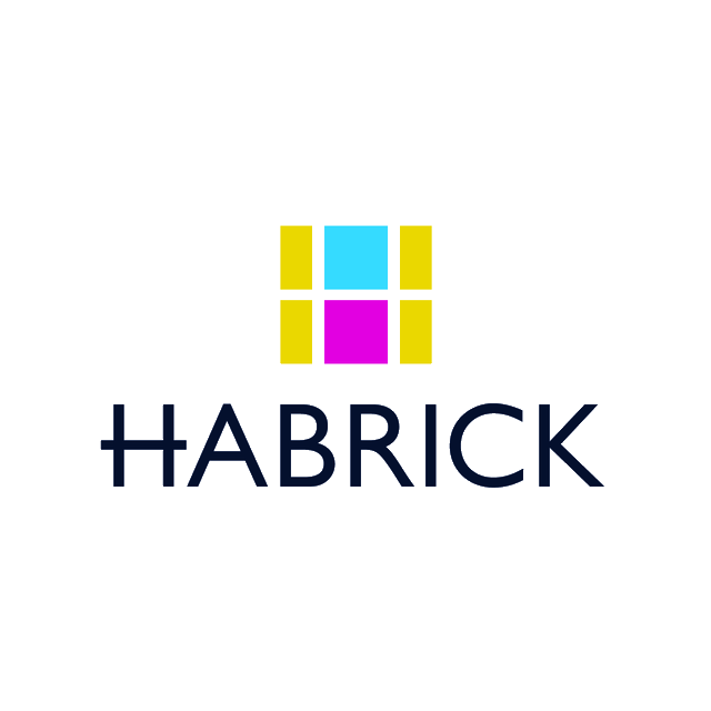 Habrick.com logo, a brandable .com business name for sale