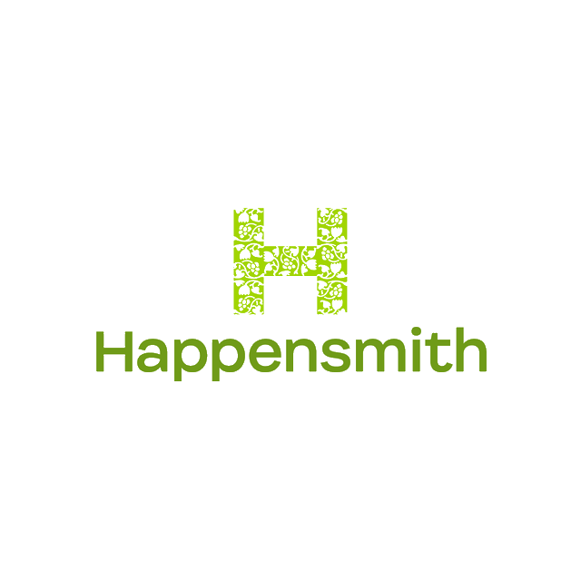 Happensmith.com logo, a brandable .com business name for sale
