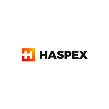 Haspex.com logo, a brandable .com business name for sale