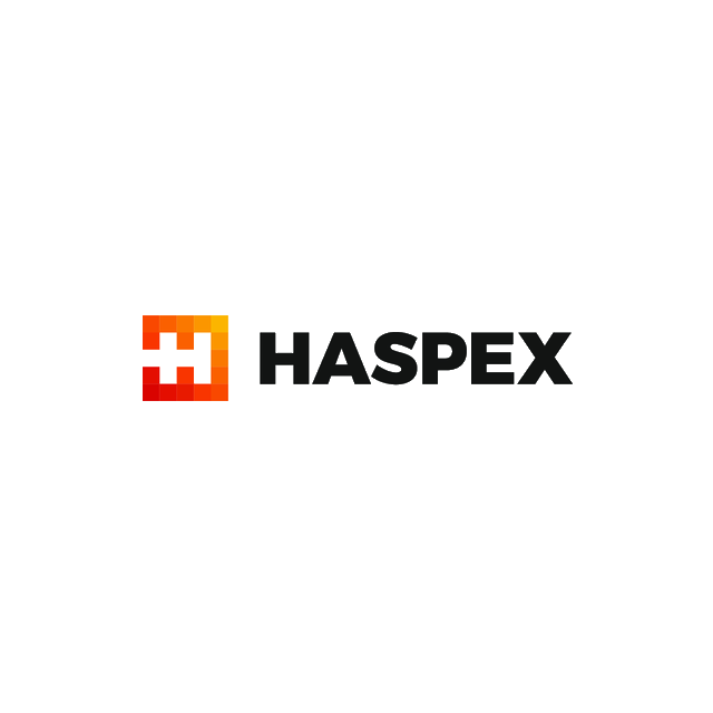 Haspex.com logo, a brandable .com business name for sale
