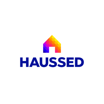 Haussed.com logo, a brandable .com business name for sale