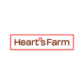 HeartsFarm.com logo, a brandable .com business name for sale