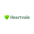 Heartvale.com logo, a brandable .com business name for sale