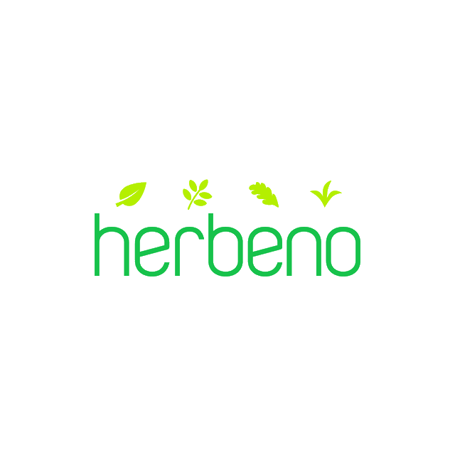 Herbeno.com logo, a brandable .com business name for sale