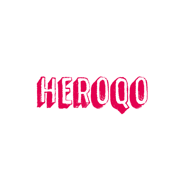 Heroqo.com logo, a brandable .com business name for sale
