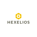 Hexelios.com logo, a brandable .com business name for sale