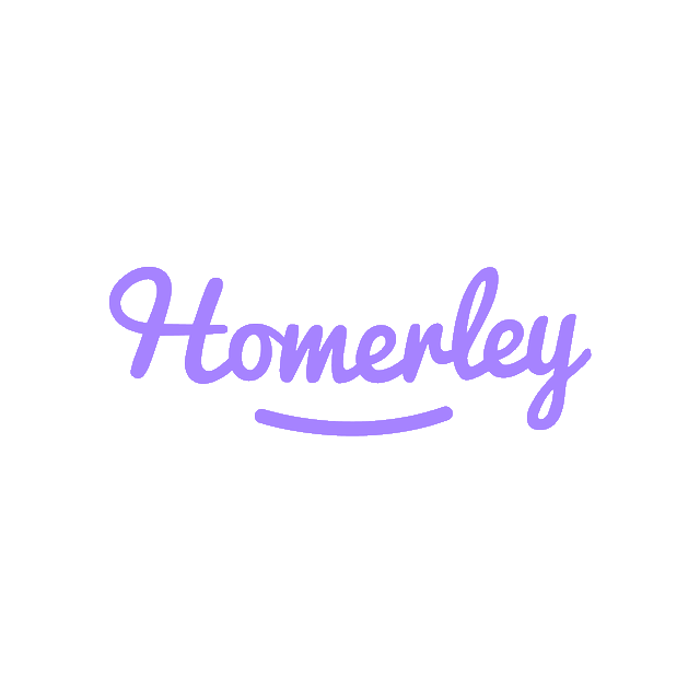 Homerley.com logo, a brandable .com business name for sale