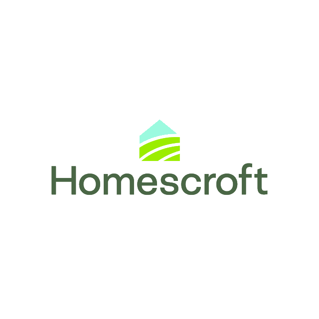 Homescroft.com logo, a brandable .com business name for sale