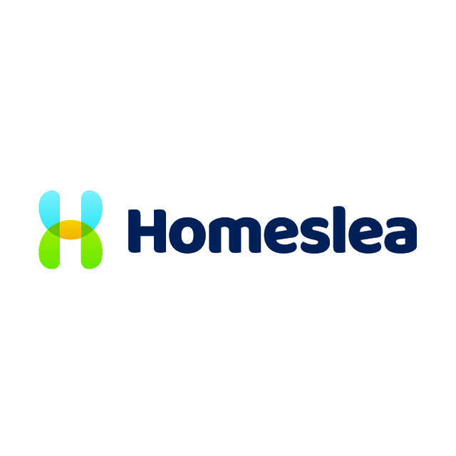 Homeslea.com logo, a brandable .com business name for sale