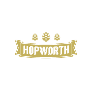 Hopworth.com logo, a brandable .com business name for sale