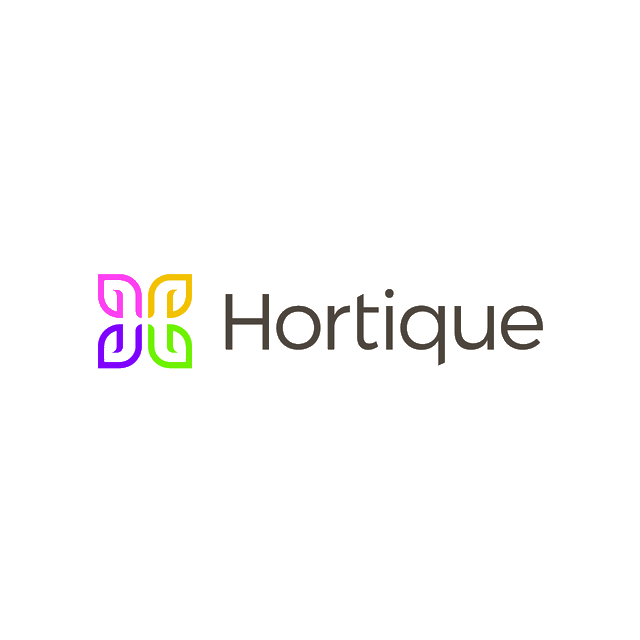 Hortique.com logo, a brandable .com business name for sale
