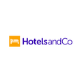 HotelsAndCo.com logo, a brandable .com business name for sale
