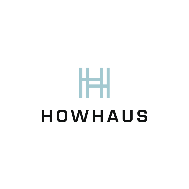 Howhaus.com logo, a brandable .com business name for sale