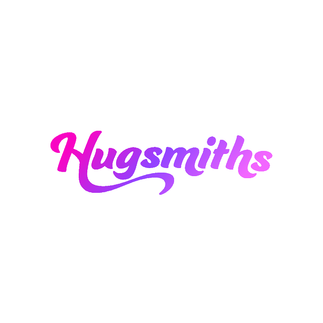 Hugsmiths.com logo, a brandable .com business name for sale