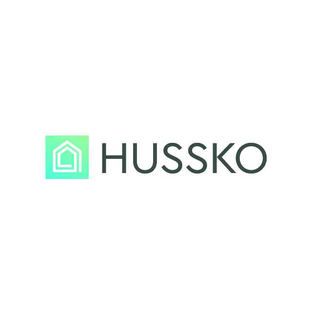 Hussko.com logo, a brandable .com business name for sale